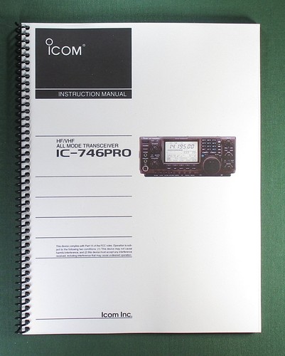 Icom 746pro manuale - ic-746pro,