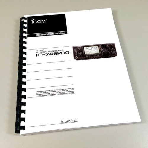 Icom 746pro manuale - ic-746pro,